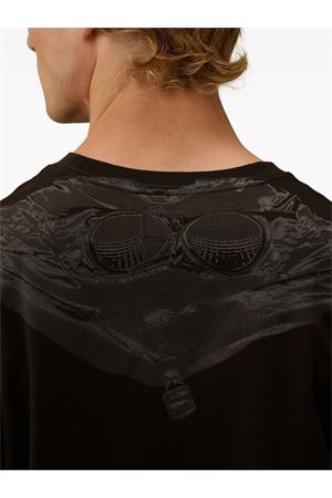T-shirt in jersey di cotone nero C.P.COMPANY | RCCMTS725A005100W999