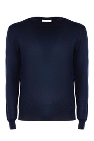 Blue cashmere and silk blend sweater CRUCIANI | U6111123GC130098