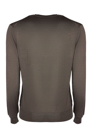 Brown cashmere and silk blend sweater CRUCIANI | U6111123GC132984