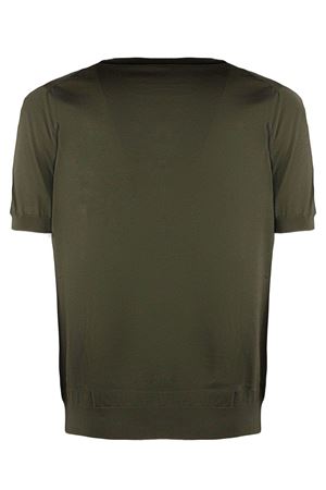 Green cotton knit T-shirt CRUCIANI | U6155807GC2Z0220