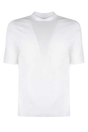 White cotton blend T-shirt CRUCIANI | U61T0161GC490400