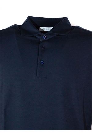 Polo in misto cotone blu CRUCIANI | U61T0190PO110973