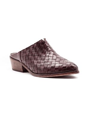 Sabot in pelle intrecciata testa di moro CURIOSITÀ | 2922TMORO