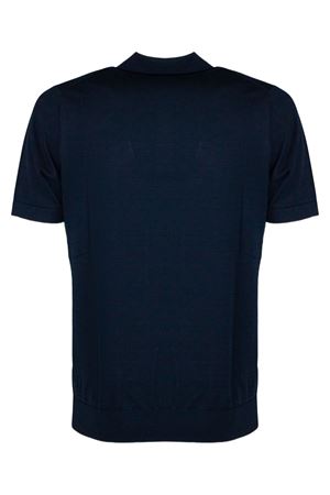 Dark blue cotton polo shirt DIKTAT | DK17037BLUNOTTE