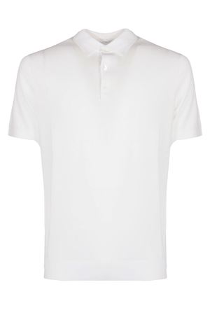 White cotton polo shirt DIKTAT | DK17037NATURALE