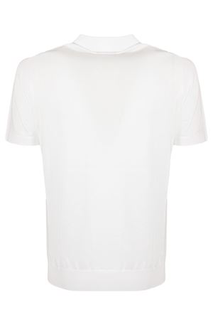 White cotton polo shirt DIKTAT | DK17037NATURALE