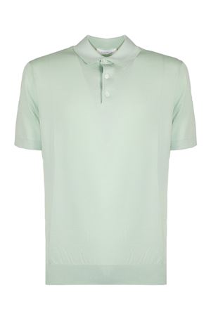 Light green cotton polo shirt DIKTAT | DK17037SALVIA