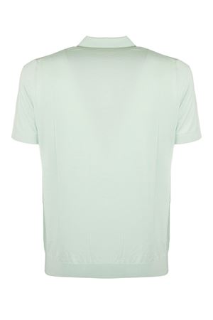 Light green cotton polo shirt DIKTAT | DK17037SALVIA