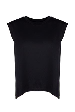 T-shirt in cotone nero DONDUP | DS080JF0350D999