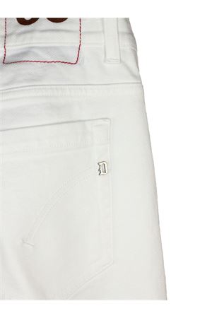 Skinny fit jeans in white cotton denim DONDUP | UP232BSE037UKPT001