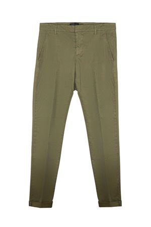 Pantalone in misto cotone verde DONDUP | UP235GSE046UPTD637