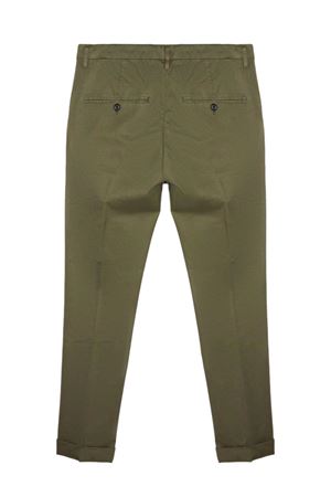 Pantalone in misto cotone verde DONDUP | UP235GSE046UPTD637