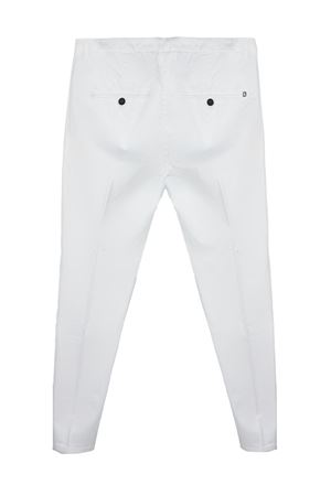 Pantalone in misto cotone bianco DONDUP | UP518GS0096UPTD000
