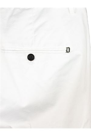 Pantalone in misto cotone bianco DONDUP | UP518GS0096UPTD000
