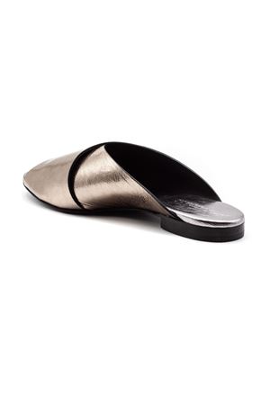 Sandalo in pelle colore platino metallizzato DONNARÍ | GD02LSUGARALBA