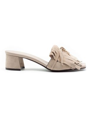 Sandalo sabot in suede beige DONNARÍ | GD19ECROSTA