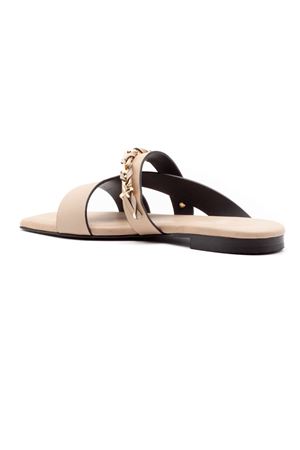 Sandalo flat in pelle beige DONNARÍ | GD34BTAUPE