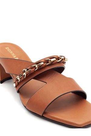 Brown Leather mule sandals DONNARÍ | GD34EAVENA