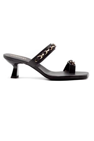 Sandalo mule in pelle nero DONNARÍ | GD54GTRESORNERO