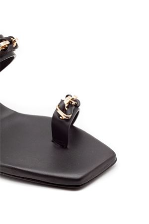 Sandalo mule in pelle nero DONNARÍ | GD54GTRESORNERO