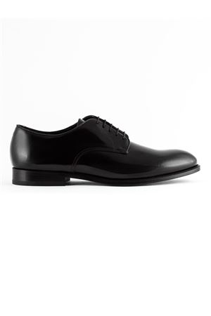 Black brushed leather lace-ups DOUCAL'S | DU1003YORKUF269NN00.