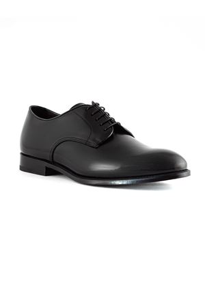 Black brushed leather lace-ups DOUCAL'S | DU1003YORKUF269NN00.