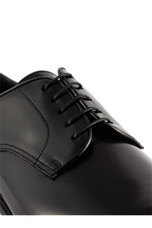 Black brushed leather lace-ups DOUCAL'S | DU1003YORKUF269NN00.