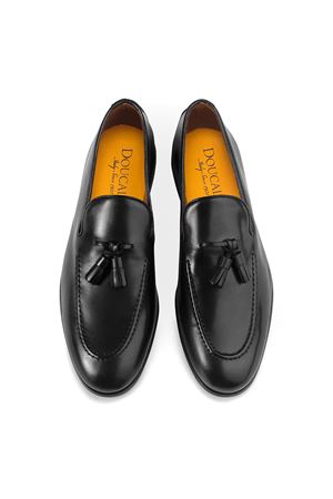 Mocassino in pelle total black DOUCAL'S | DU1080PANNUF159NN00.