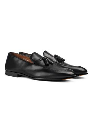 Mocassino in pelle total black DOUCAL'S | DU1080PANNUF159NN00.
