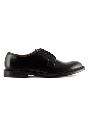 Black brushed leather lace-ups DOUCAL'S | DU1385PHOEUY007NN00.