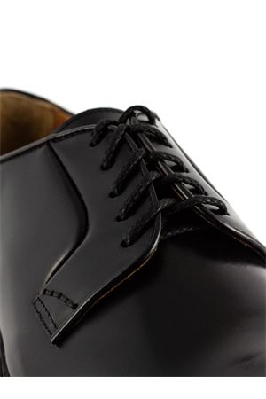 Black brushed leather lace-ups DOUCAL'S | DU1385PHOEUY007NN00.