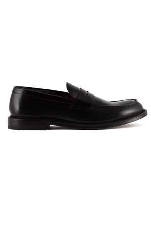 Black leather loafer DOUCAL'S | DU2405PHOEUY007NN00.