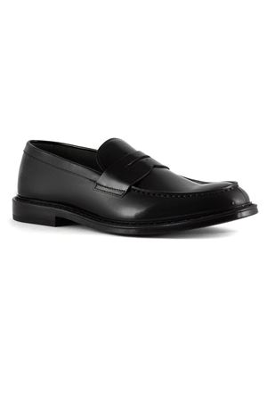 Black leather loafer DOUCAL'S | DU2405PHOEUY007NN00.