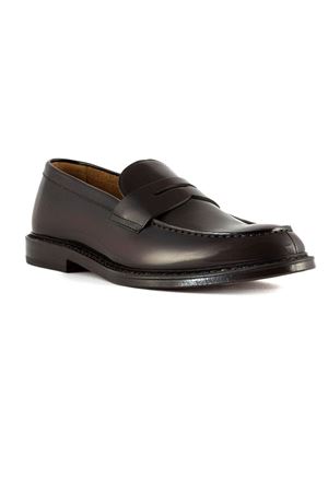 Dark brown leather loafer DOUCAL'S | DU2405PHOEUY007TM04.