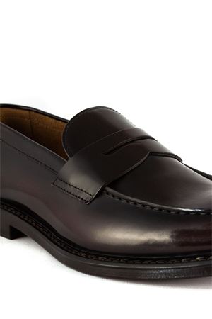 Dark brown leather loafer DOUCAL'S | DU2405PHOEUY007TM04.
