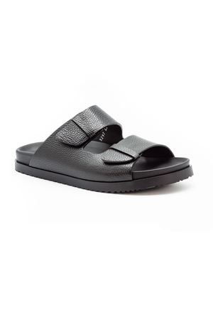 Black calf leather slides DOUCAL'S | DU3297NECKPF704NN00.