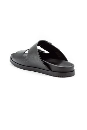 Black calf leather slides DOUCAL'S | DU3297NECKPF704NN00.