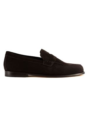 Dark brown suede loafer DOUCAL'S | DU3397MARIUY009TM23.