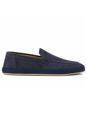 Espadrillas in scamosciato di vitello blu notte DOUCAL'S | DU3428MALNUY009BB15.