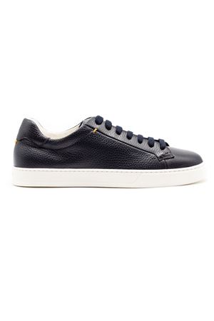 Sneaker in pelle di vitello bottalata blu scuro DOUCAL'S | DU3552SPENUF235EB15.