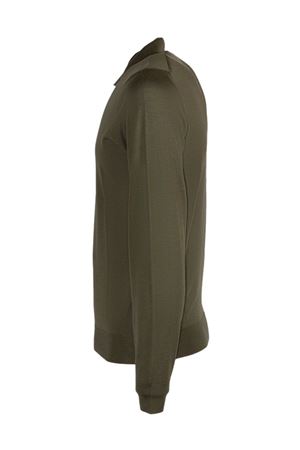Military green virgin wool polo shirt DRUMOHR | D0D149441