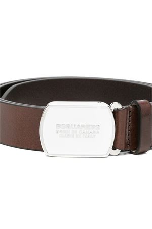 Cintura in pelle marrone scuro DSQUARED | BEM0697129000015081