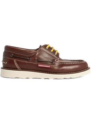 Scarpe da barca Explorer in pelle marrone DSQUARED | LUM0114129000015061