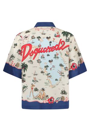 Camicia Aloha Souvenir In Seta DSQUARED | S71DM0835D35476001S