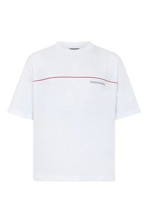 White cotton T-shirt DSQUARED | S71GD1653D20033100