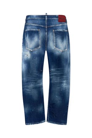 Blue stretch cotton denim jeans DSQUARED | S71LB1725D30010470