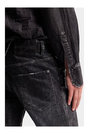 Black stretch cotton denim jeans DSQUARED | S71LB1759S30357900