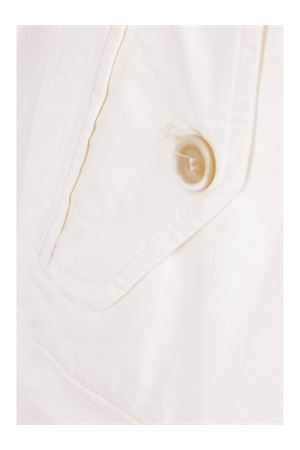 Pantalone corto cargo in cotone color avorio DSQUARED | S71MU0881D35058100