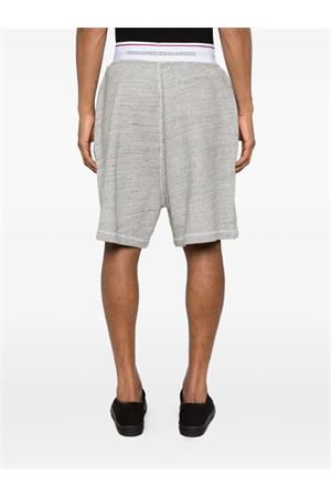 Shorts In Puro Cotone Grigio DSQUARED | S71MU0903D25026856M