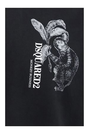 Black Monkey Business Loose Fit T-Shirt DSQUARED | S74GD1546D20106900